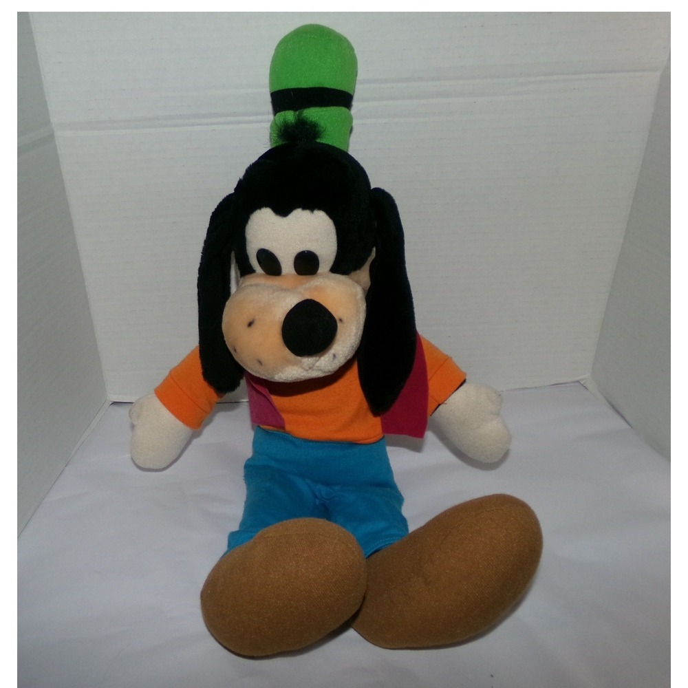 Vintage Disney Goofy Plush Disneyland Walt Disney World 15 Inch Soft Toy